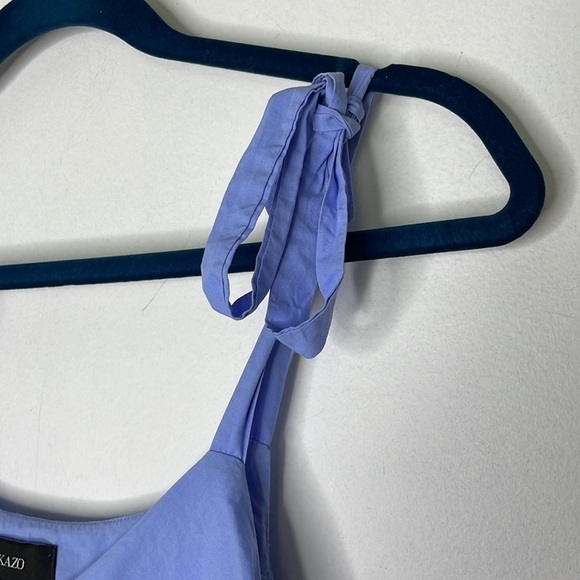 Blue Sleeveless Ruffle Dress - Picture 5 of 8